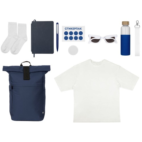 Купить Welcome pack Welcome Aboard!, синий с нанесением логотипа