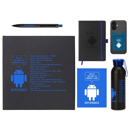 Купить Welcome pack Business suite, синий с нанесением логотипа