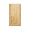 Купить Портативное зарядное устройство Tulda из бамбука, 20 000 мАч, натуральный с нанесением логотипа