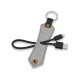 Купить Кабель-брелок USB-Lightning Pelle, черный с нанесением логотипа