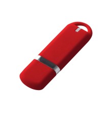 USB-флешка на 16 ГБ 3.0 USB, с покрытием soft-touch, красный