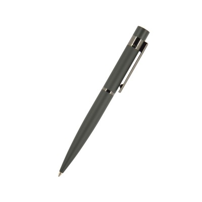 Купить Ручка Verona шариковая автоматическая, серый металлический корпус 1.0 мм, синяя с нанесением