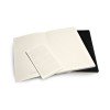 Купить Записная книжка Moleskine Volant (нелинованная, 2 шт.), Large (13х21см), черный с нанесением логотипа