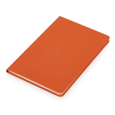 Купить Блокнот Wispy, твердая обложка A5, 64 листа, оранжевый с нанесением логотипа