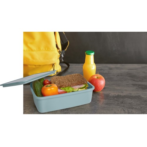 Купить Dovi Контейнер для завтрака из переработанного пластика , мятный с нанесением логотипа