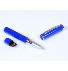 USB-флешка на 8 Гб в виде ручки с мини чипом, синий
