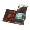 Купить Бумажник путешественника Druid с отделением для паспорта, коричневый с нанесением логотипа