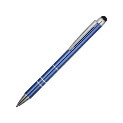 Купить Ручка-стилус шариковая Charleston, синий, черные чернила с нанесением