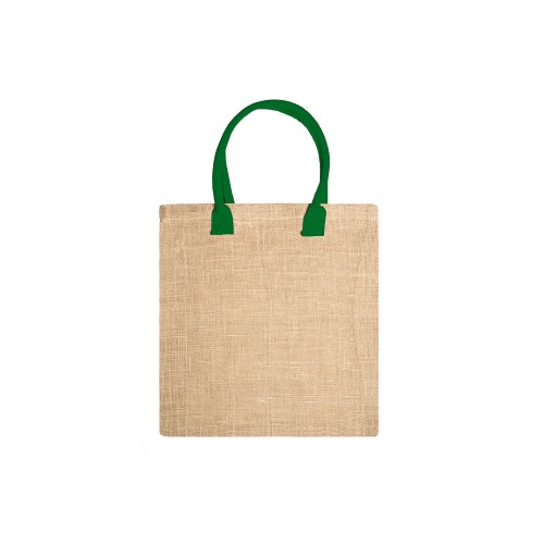 Купить Сумка NIMES из натурального джута, бежевый/папоротник с нанесением логотипа