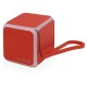 Купить Портативная колонка Cube с подсветкой, красный с нанесением логотипа