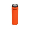 Купить Термос Confident с покрытием soft-touch 420мл, оранжевый с нанесением логотипа