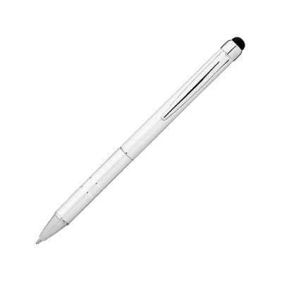 Купить Ручка-стилус шариковая Charleston, серебристый, черные чернила с нанесением