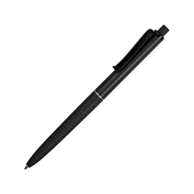 Купить Ручка пластиковая soft-touch шариковая Plane, черный с нанесением логотипа