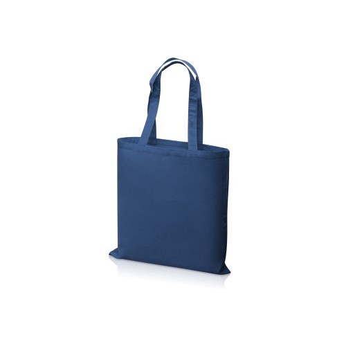 Купить Сумка для шопинга Carryme 140 хлопковая, 140 г/м2, нейви с нанесением логотипа