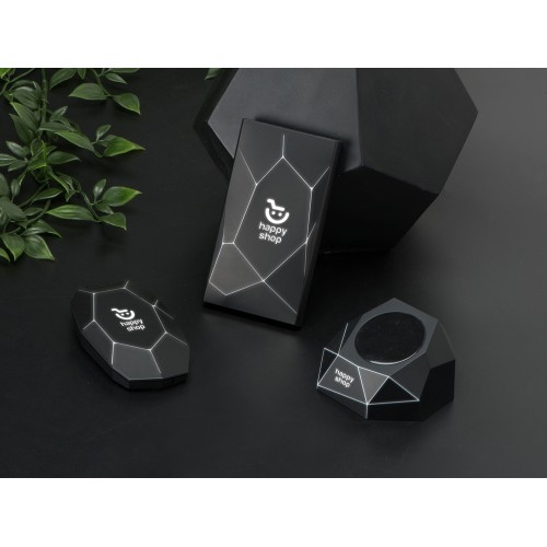 Купить Док-станция Geo Dock с быстрой беспроводной зарядкой, черный с белой подсветкой. XOOPAR (P) с нанесением логотипа Купить Док-станция Geo Dock с быстрой беспроводной зарядкой, черный с белой подсветкой. XOOPAR (P) с нанесением логотипа