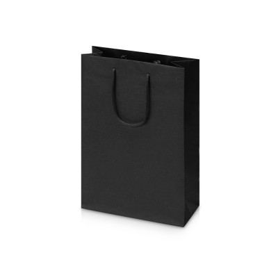 Купить Пакет подарочный Imilit T, черный с нанесением логотипа