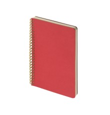 Бизнес тетрадь на гребне А5 Pragmatic, 60 листов в клетку, красный