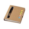 Купить Набор стикеров Reveal с ручкой и блокнотом А7, светло-коричневый с нанесением логотипа