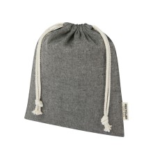 Средняя подарочная сумка Pheebs объемом 1,5 л из хлопка плотностью 150 г/м2, черный