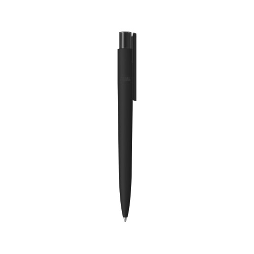 Купить Шариковая ручка RECYCLED PET PEN PRO K transparent GUM soft-touch, черный с нанесением логотипа