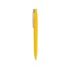 Купить Ручка пластиковая soft-touch шариковая Zorro, желтый/белый с нанесением логотипа