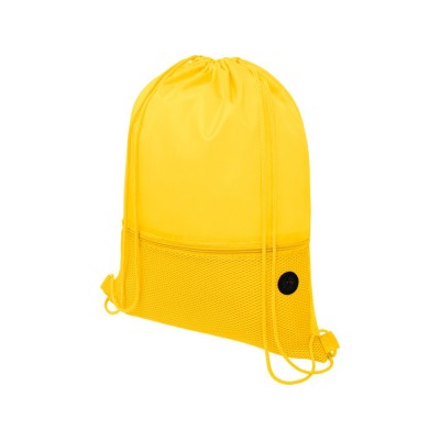 Купить Сетчастый рюкзак со шнурком Oriole, желтый с нанесением логотипа