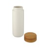 Купить Lumi керамическая кружка объемом 300 мл с бамбуковой крышкой, белый с нанесением логотипа