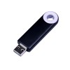 Купить USB-флешка промо на 32 Гб прямоугольной формы, выдвижной механизм, белый с нанесением логотипа