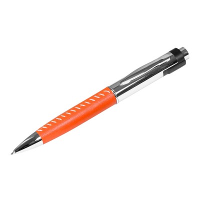 Купить Флешка в виде ручки с мини чипом, 16 Гб, оранжевый/серебристый с нанесением