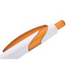 Купить Ручка шариковая Каприз белый/оранжевый с нанесением логотипа