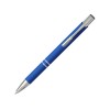 Купить Шариковая кнопочная ручка Moneta с матовым антискользящим покрытием, ярко-синий с нанесением логотипа