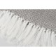 Купить Плед акриловый Tassel с белой бахромой, бежевый с нанесением логотипа