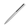 Купить Ручка металлическая шариковая Bevel, серебристый/черный с нанесением логотипа
