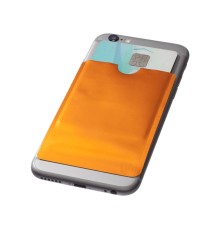 Бумажник для карт с RFID-чипом для смартфона, оранжевый