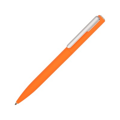 Купить Ручка шариковая пластиковая Bon с покрытием soft touch, оранжевый с нанесением