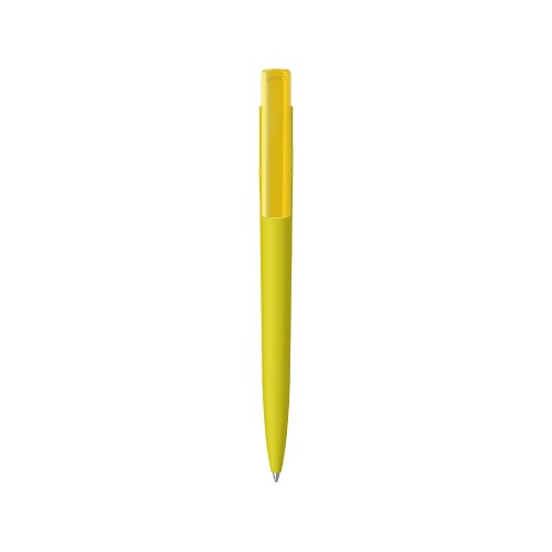 Купить Шариковая ручка RECYCLED PET PEN PRO K transparent GUM soft-touch, желтый с нанесением логотипа