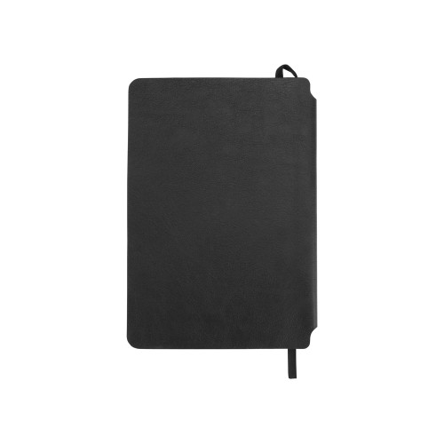 Купить Блокнот Notepeno 130x205 мм с тонированными линованными страницами, черный (Р) с нанесением логотипа