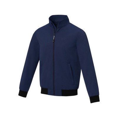 Купить Keefe Легкая куртка-бомбер унисекс, темно-синий с нанесением логотипа