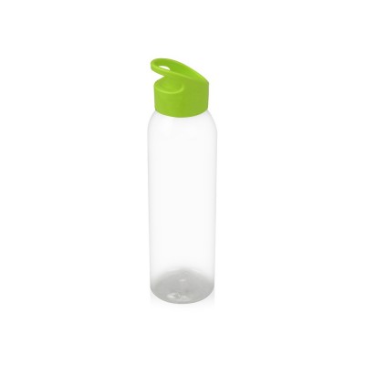 Купить Бутылка для воды Plain 2 630 мл, прозрачный/зеленый с нанесением логотипа