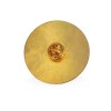 Купить Значок металлический Круг, золотистый с нанесением логотипа