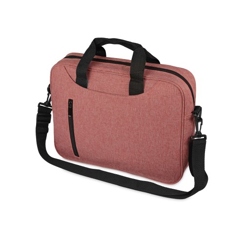 Купить Сумка для ноутбука Wing с вертикальным наружным карманом, красный (Р) с нанесением логотипа