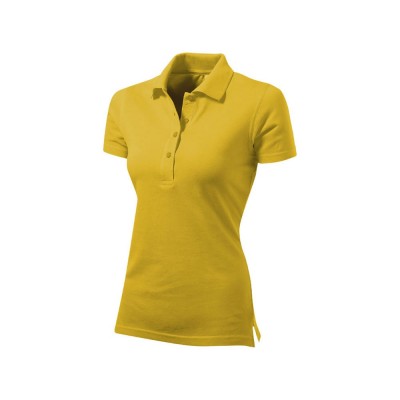 Купить Рубашка поло First женская, золотисто-желтый с нанесением логотипа