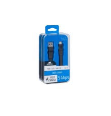 Кабель USB Type C 3.0 – Type A 1.2м BK12, черный