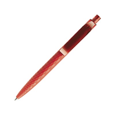 Купить Ручка шариковая QS 01 PRT софт-тач, красный с нанесением