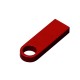 Купить USB 2.0-флешка на 128 Гб с мини чипом и круглым отверстием, красный с нанесением логотипа