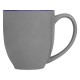 Купить Кружка керамическая Gracy 450мл, серый/темно-синий с нанесением логотипа