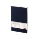 Купить Ежедневник А5 недатированный Megapolis Velvet Flex, темно-синий Navy с нанесением логотипа