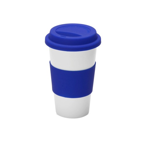 Купить Фарфоровая кружка с двойными стенками Toronto, 300 мл, синий с нанесением логотипа