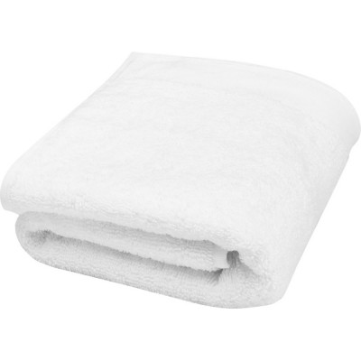 Купить Полотенце для ванной Nora из хлопка плотностью 550 г/м2 и размером 50x100 см, белый с нанесением логотипа