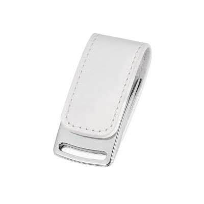 Купить Флеш-карта USB 2.0 16 Gb с магнитным замком Vigo, белый/серебристый с нанесением